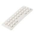 thumbnail image 2 of DOLITY Double Sided Suckers Anti slip Table Top Compatible with Glass Table Top white rectangle, 2 of 8