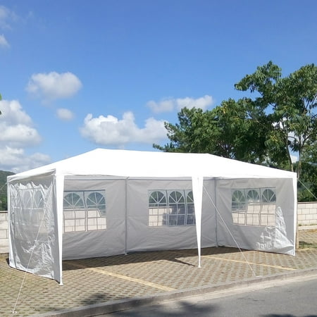 Zimtown 10' x 20' Party Tent Wedding Canopy Gazebo Wedding Tent Pavilion with 4 Side Walls