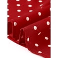 thumbnail image 5 of INSPIRE CHIC Polka Dot Dress for Women's Summer Ruffle Sleeve Tie V Neck Casual Beach Vacation Midi Dresses L Red, 5 of 6