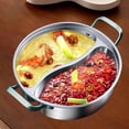 thumbnail image 1 of Olla caliente Shabu Shabu de acero inoxidable con divisor Macarena 34 cm, 1 of 8