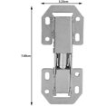 thumbnail image 3 of 10pcs Mini Bent Corner Invisible Hinge, 3 Inch Banban, 3 of 5