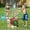 B, variant on Outdoor Toys - Summer Water Play Water Pipe Rotating Sprinkler for Garden Durable Outdoor Sprinkler Toy Kids Water Spray Toy for Backyard Recreation