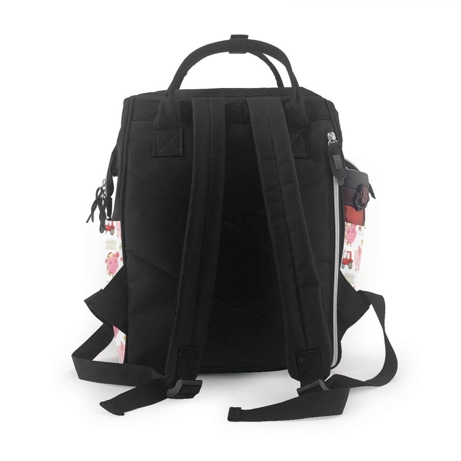 Xecao Cow And Pig print Large Capacity Nappy Bag is a multi-functional waterproof travel backpack, perfect as a nursing bag or mummy backpack for women