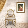 thumbnail image 3 of Charles Amable Lenoir 19x24 Gold Ornate Framed and Double Matted Museum Art Print Titled - A Young Woman Playing an Aulos, 3 of 4