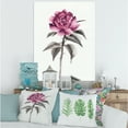 thumbnail image 2 of Designart ' Ancient Pink Rose Flower ' Traditional Canvas Wall Art Print, 2 of 4