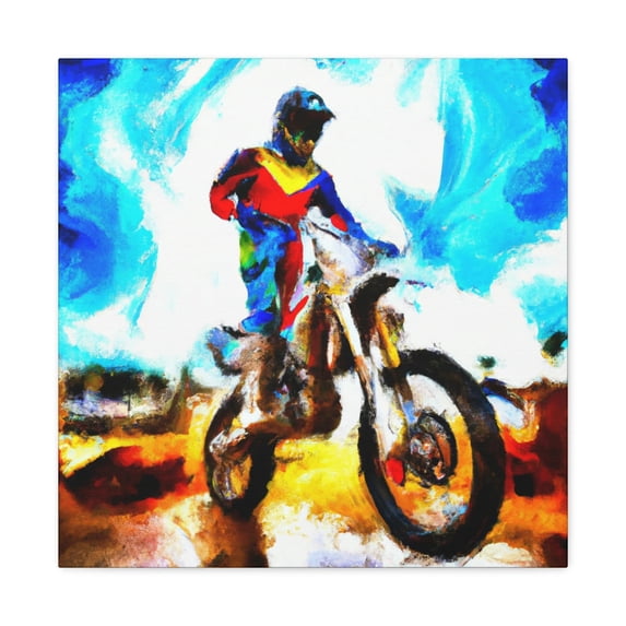 Motorcycle Cross Journey - Canvas