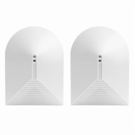 2X Glass Break Sensor Detector for Alarm System Wired Glass Break Sensor