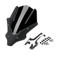 thumbnail image 4 of Cubierta de parabrisas de motocicleta Colamx Deflector de viento delantero negro, 4 of 8