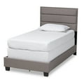 thumbnail image 2 of Baxton Studio Ansa Modern and Contemporary Gray Fabric Upholstered Twin Size Bed, 2 of 8