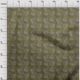 thumbnail image 3 of oneOone Georgette Viscose Dark Olive Green Fabric Asian Paisley Dress Material Fabric Print Fabric By The Yard 42 Inch Wide, 3 of 5