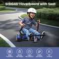 thumbnail image 3 of TST Hoverboard with Seat, 6.5" Hover Board Go Kart, 300W Powerful Motor, 6-10MPH Max Speed Self Balancing Electric Scooter, 3 of 8
