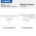 thumbnail image 6 of Noaman 62 inch Brushed Nickel Smart Ceiling Fan with LED Light and Remote Control, DC Motor, Plywood Blades, 6 of 12