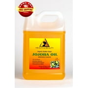 Jojoba Oil Golden Organic Carrier Unrefined Raw Virgin Cold Pressed Pure 128 oz, 7 LB, 1 gal