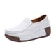 thumbnail image 1 of Zapatos informales para mujer, zapatos mecedores, punta redonda, moda, fondo grueso, cómodos, zapatillas para mujer, zapatillas para caminar, Fitness, blanco Yinane Plataforma de mujeres, 1 of 8