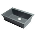 thumbnail image 1 of Alfi Brand AB3020DI-T Titanium 30 in. Drop-In Single Bowl Granite Composite Kitchen Sink, 1 of 9