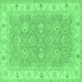 thumbnail image 1 of Ahgly Company Indoor Square Persian Emerald Green Traditional Area Rugs, 8' Square, 1 of 4