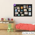 thumbnail image 7 of 36*24 inch  Large Bulletin Board with Linen Wood Boards Wall Decor Hanging Pin Wood Framed Display Bulletin, 7 of 7