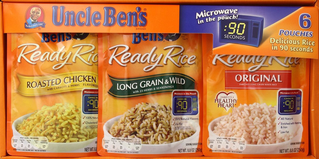Uncle Ben's Ready Rice 6 Pouch Value Assortment Box, 6 x 8.8 oz (250 g