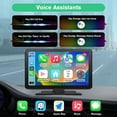 thumbnail image 3 of Pantalla Carplay portátil de 9" para automóvil, Carplay inalámbrico y estéreo para automóvil Android, navegación GPS con pantalla táctil 4K Dash Cam/cámara de respaldo 1080P, 3 of 5