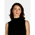thumbnail image 5 of Nine.Eight Women's Sleeveless Ribbed Mock Neck Midi Dress, Sizes XS-XXXL, 5 of 5