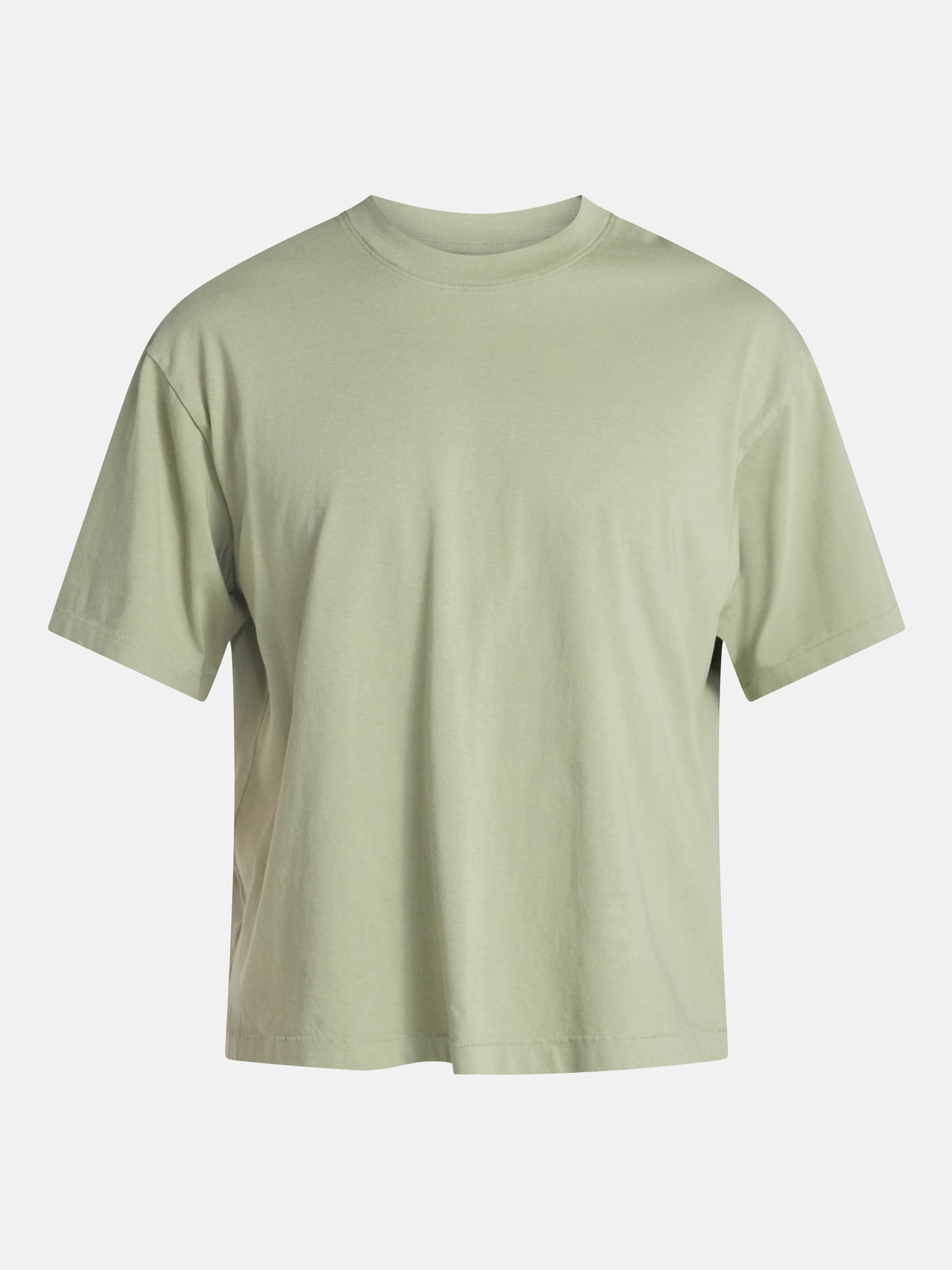 No Boundaries Boxy Fit Heavyweight Tee Shirt with Short Sleeves, Men's Sizes XS-4XLT