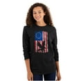 thumbnail image 3 of Bald Eagle American Colonies USA Flag Plus Size Long Sleeve Graphic Tee Shirt Brisco Brands 2X, 3 of 6