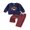 Blue, variant on Cjfdfy Toddler Baby Boy Christmas Outfit Nativity Religious Holiday Long Sleeve Sweatshirt And Plaid Pants Little Baby Cute My First Christmas Fall Winter Clothes 6M-4Y