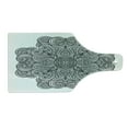 thumbnail image 2 of Celtic Cutting Board, Mediaeval Celtic Rotary Heraldic Design with Squared Shape in the Centre Retro Art, Tempered Glass Cutting and Serving Board, Wine Bottle Shape, Black White, by Ambesonne, 2 of 5