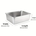 thumbnail image 2 of Stainless Steel Cat Litter Box  Large Metal Litter Box With Handle, 2 of 6