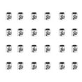 thumbnail image 3 of Small Silver Beads, 60 Pcs Multipurpose Spacer Beads Retro Style  for Jewelry Making for Necklace for Bracelet, 3 of 8