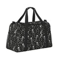 thumbnail image 2 of Disketp Retro Skeleton Dancing On Halloween Party Bolsa de Viaje Tipo Duffle, Bolso de Mano para Fin de Semana para Mujer, Bolsa de Gimnasio Ligera para Hombre, Esencial para Viajes, 2 of 7