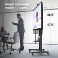 thumbnail image 3 of ONKRON Mobile TV Stand for 50"-90" Screens up to 198 lbs Adjustable Rolling TV Stand Max VESA 800x600, 3 of 8