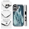 thumbnail image 3 of Compatible with iPhone 11 12 13 mini 14 15 16 Pro Max Plus Wallet Case with Card Holder, PU Leather Kickstand Card Slots Case ( Strong Ghost, iPhone 14), 3 of 7