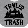 thumbnail image 4 of Inktastic Trailer Trash- Camping Humor Boys or Girls Baby Bib, 4 of 4