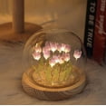 thumbnail image 3 of Lámpara LOGAZOO Tulip Night Light con cúpula de cristal de 10 cm, 3 of 7