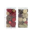 thumbnail image 3 of DecMode Multi Colored 6" Handmade Dried Plant Orbs & Vase Filler with Varying Designs (2 Count), 3 of 9