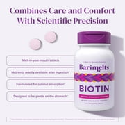 Barimelts Bariatric Biotin Supplement, 90 Fast-Dissolving Tablets, Strawberry Flavor