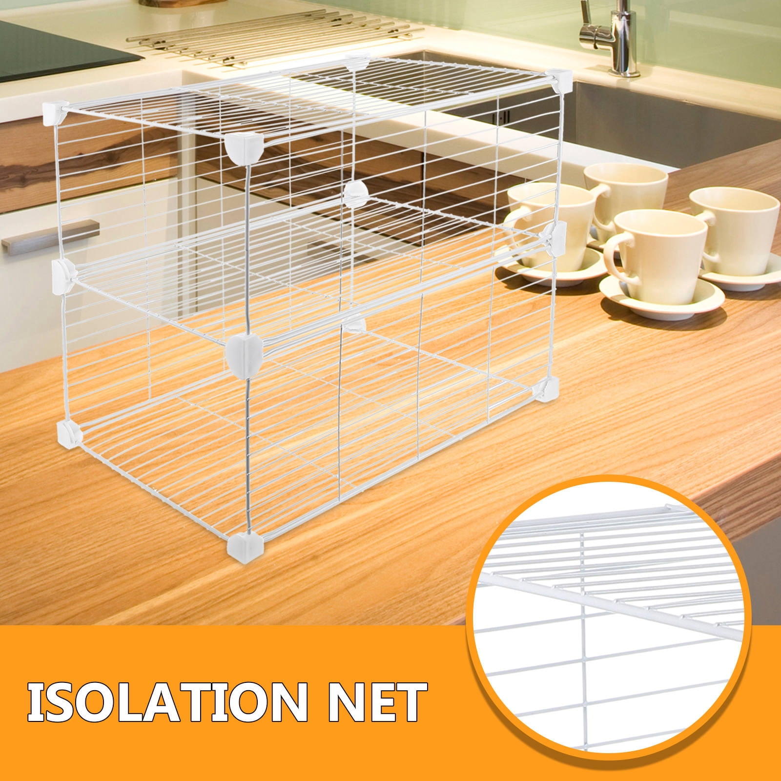 GOOHOCHY Adjustable Refrigerator Divider Shelf Organizer for Kitchen Fridge and Freezer, Space-Saving Fridge Separator for Closet Storage