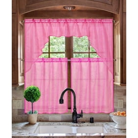 Hot Pink Ruffle Valance Curtian Walmart Com