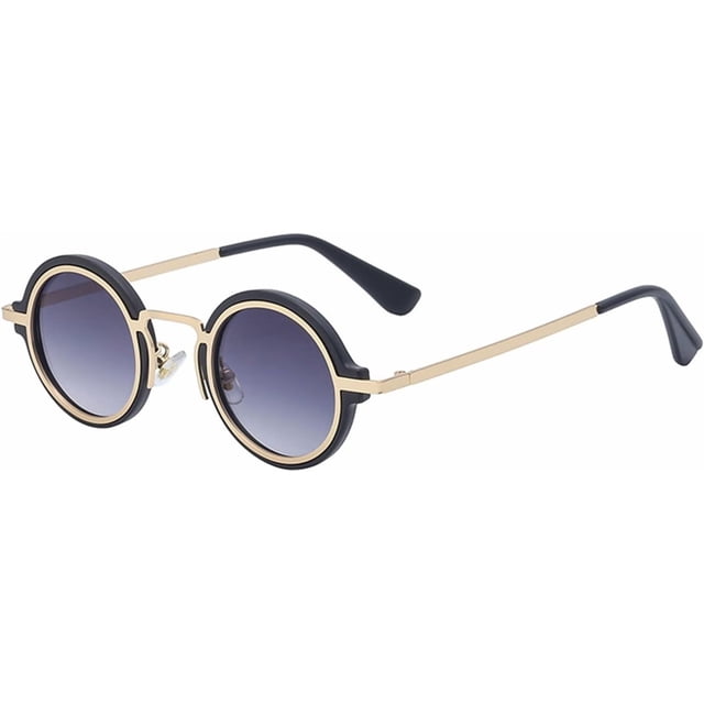 Lunettes de Soleil Rétro Rondes pour Hommes et Femmes Décoration de Plage Extérieure (Couleur : g, Taille : 1)