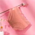 thumbnail image 4 of PMVFHDE Seamless Hipster No Show Briefs Soft Stretch Breathable Lace Womens Underwear For Comfort Khaki,L, 4 of 7