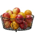 thumbnail image 4 of Mikasa Gourmet Basics 10-Inch Fruit Storage Basket - Decorative Black Wire Fruit Storage Basket for Kitchen, Versatile Fruit and Vegetable Basket Holder with Modern Design, 4 of 6