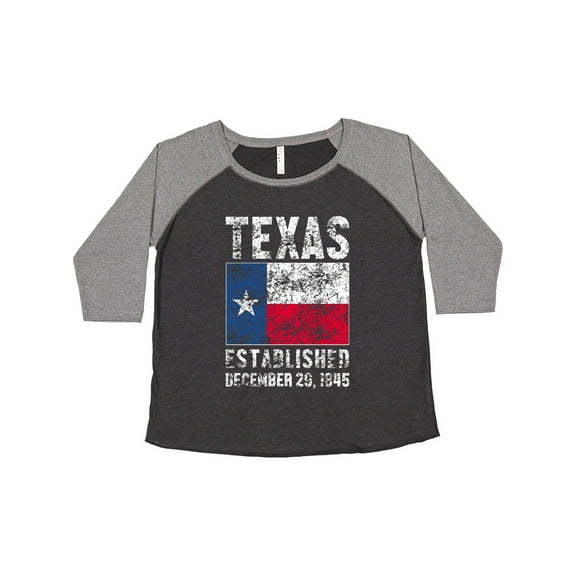 Inktastic Established December 29, 1845 Texas Flag Women's Plus Size T-Shirt