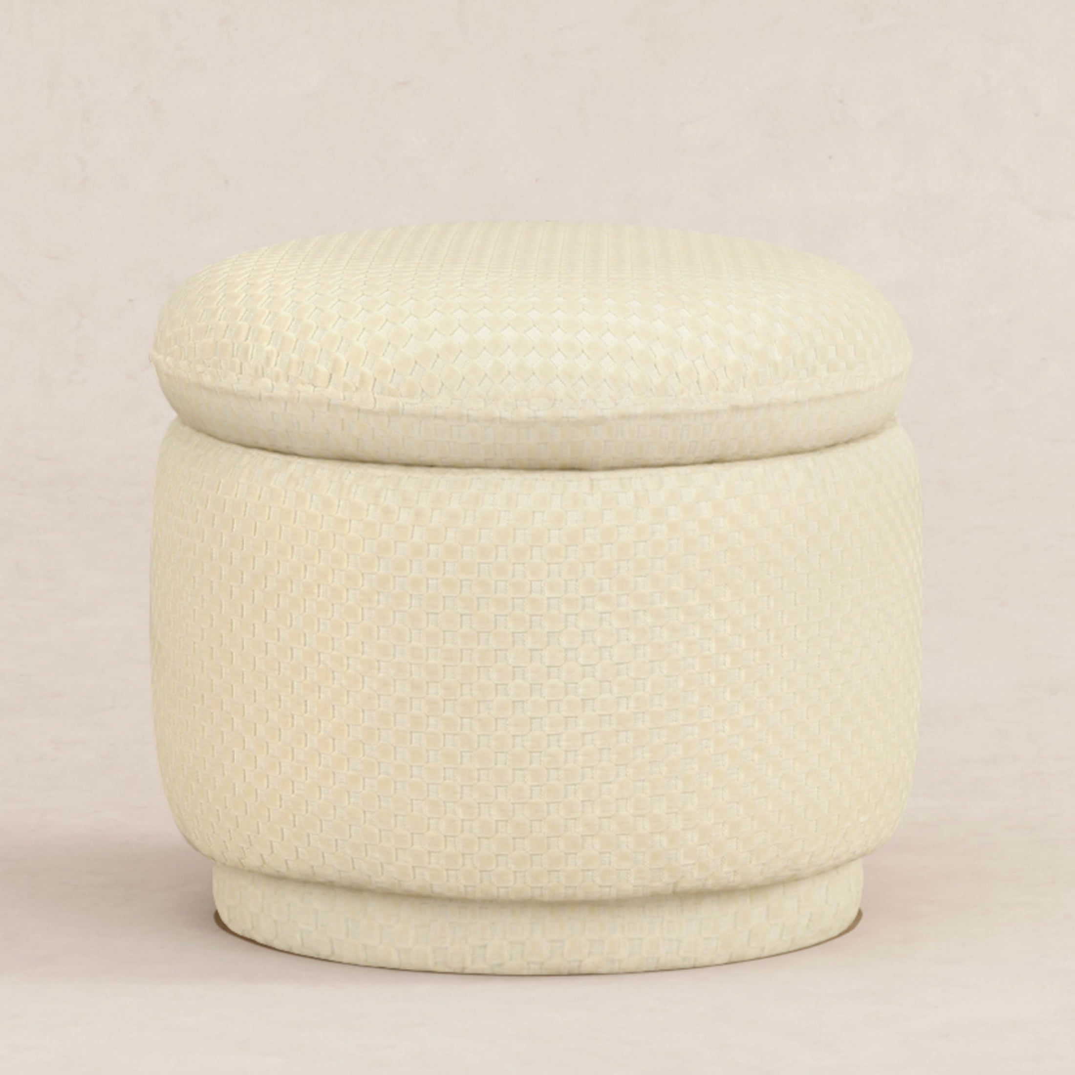 Babyletto Enoki Storage Ottoman in Velvet Checker