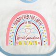 thumbnail image 4 of Inktastic Handpicked for Earth by My Great Grandma in Heaven Rainbow Boys or Girls Baby Bib, 4 of 4