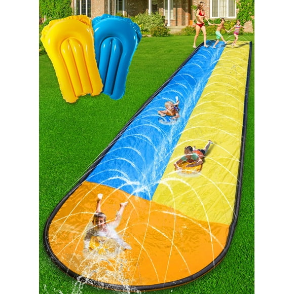 Tobogán acuático BesFlow Slip y tobogán acuático de 22 pies para niños