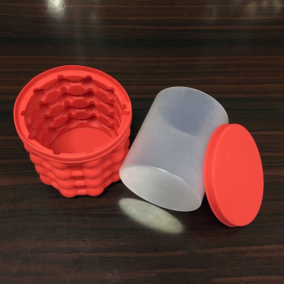 Food Grade Silicone Ice Bucket Ice Bucket Silicone Ice Tray Ice Cube Mould red Walmart Canada