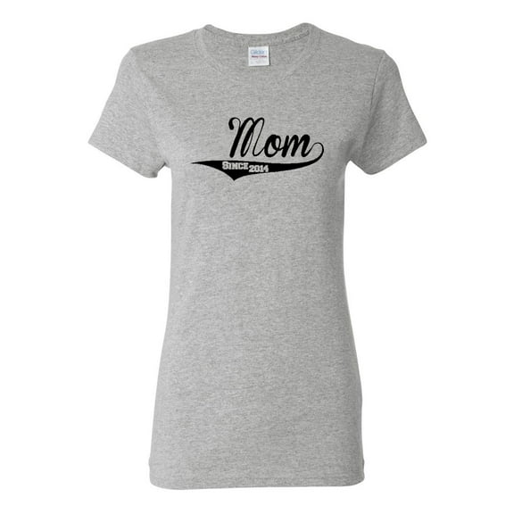 Ladies Mom Since 2014 T-Shirt Tee