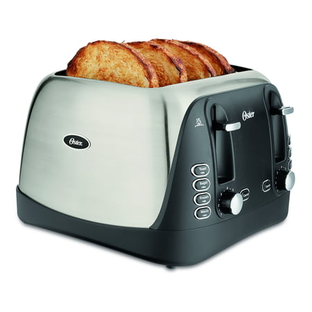 Oster 4-Slice Brushed Stainless Steel Toaster (Best 4 Slice Toaster Consumer Reports)