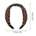 thumbnail image 3 of Unique Bargains 1 Pc Fashion Colorful Wave Wide Headbands for Women Red, 3 of 6